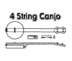 4 String Canjo Image