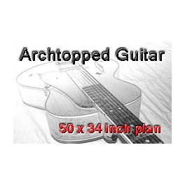 Archtopped Guitar Drawing